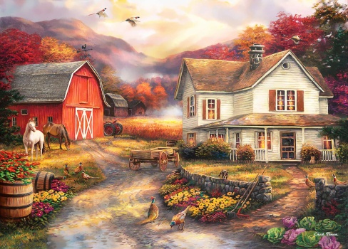 Solve Relaxing on the Farm jigsaw puzzle online with 352 pieces