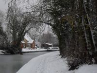 Frozen canal