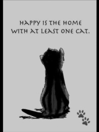 Happy is the Home with at Least One Cat.