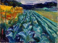 Cabbage Field, 1915, Edvard Munch (1863-1944)