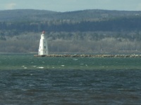 The Ashland Harbor Breakwater Lighthouse