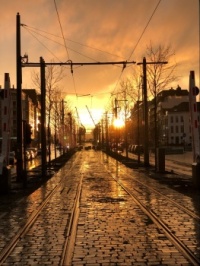 Sunset in Antwerp