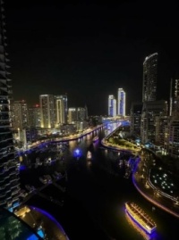 View from his Hotel in Dubai