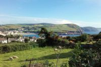 Port Erin Bay and out towards the Calf of Man from Bradda, Isle of Man