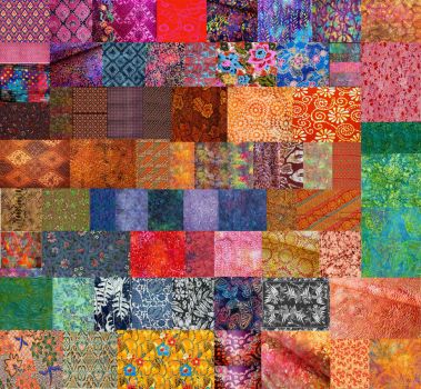 Batik print fabrics
