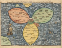 Heinrich Bünting stylized map, 1581