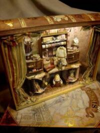 So Sweet! A Miniature Dollhouse Room In A Book, Even Has  Lighting!