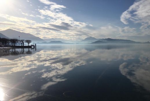 Lake of Zug / Switzerland - December 2019