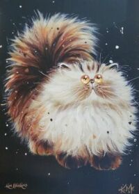 Fluffy Cat by Kim Haskins