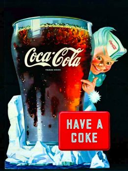 COCA-COLA AD - HAVE A COKE - 1950'S