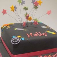 one-tier-firework-birthday-cake