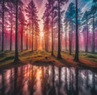 Rainbow forest