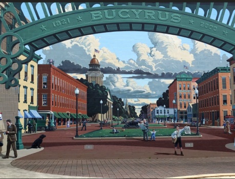 Solve Bucyrus, Ohio Mural #1 jigsaw puzzle online with 99 pieces