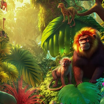 Solve jungle jigsaw puzzle online with 121 pieces