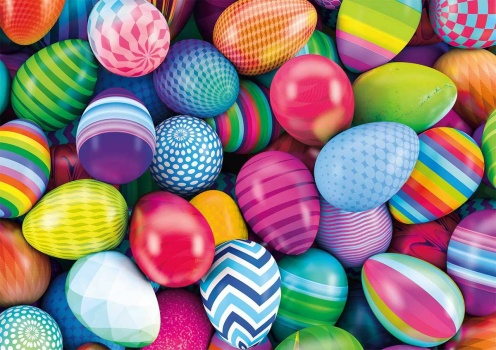 Solve Just Can't Resist a Pile of Easter Eggs jigsaw puzzle online with