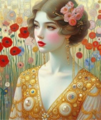 Flowers in her hair