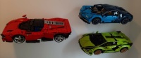 Lego cars on the wall