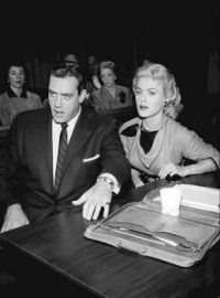 Raymond Burr & Kathleen Crowley in a 1958 Perry Mason episode