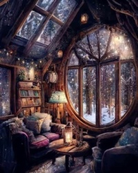 Good place to cuddle up with a book.....