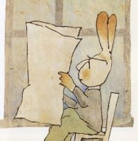 Jon-Jon the Bunny's Dad Reading the Paper