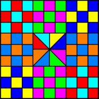 9 Opposite Squares  - Large
