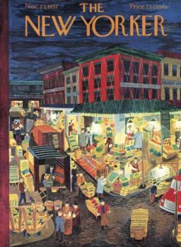 The New Yorker - November 23, 1957 / cover art by Ilonka Karasz