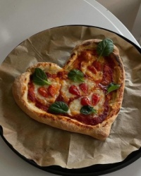 love is stored in the pizza