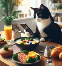 It is breakfast time again......