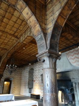 Roof detail, Coat of Arms Hall, Chateau Chillon