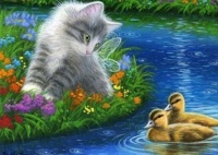 Kitten Ducklings from Dogs, Cats & Horses FB
