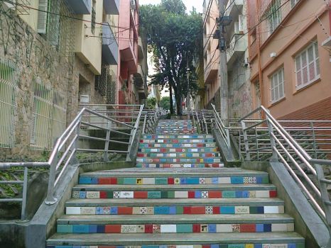 Colored steps - Porto Alegre Brazil - small