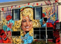 Dolly Parton's Wedding Mural