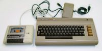 Commodore 64 with cassette player
