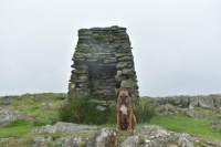 Me at the summit cairn on Cartmel Fell
