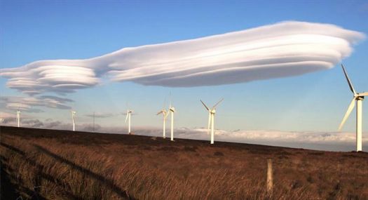 'Lenticular Clouds over West Yorkshire'..