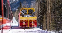 Pikes Peak cog railway winter plow