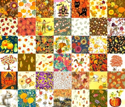 Solve PATCHWORK AUTUMN jigsaw puzzle online with 143 pieces