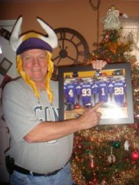 Only Viking Fan Left!