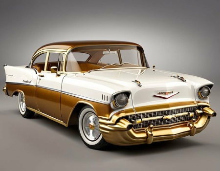 Solve 57 Chevy Bel Air... Bandit... jigsaw puzzle online with 80 pieces