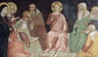 Jesus with the Doctors Fresco, c.1340 by Lippo Memmi (c.1291 – 1356)
