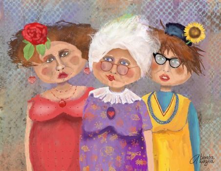 Solve Granny Friends jigsaw puzzle online with 48 pieces