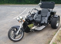 A 1600cc, Volkswagen rear engined trike.
