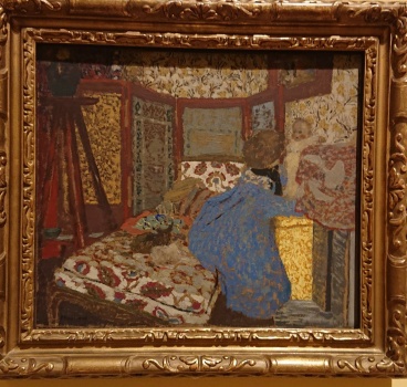 Solve Woman in blue with a child, Vuillard jigsaw puzzle online with ...