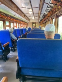 An old refurbished passenger car I got to ride in from the 1950s.