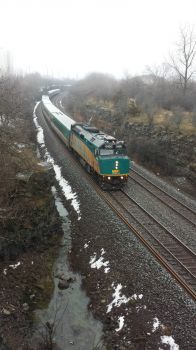 Via train to Montreal passing through Kingston, Ontario