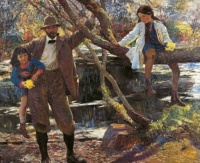 Lamorna Birch and his Daughters