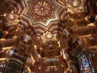 amazing ceiling in cardiff castle