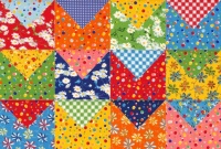Fabric patchwork - larger