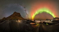 Aurora and Milky Way over Norway