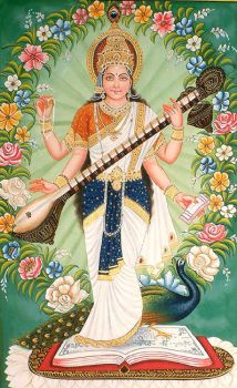 Saraswati-Hindu goddess of knowledge and arts